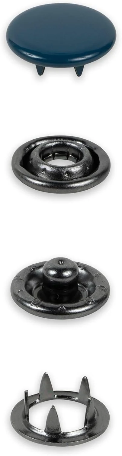 دکمه فشاری لباس بافتنی پریم مدل 390773، سایز 12 میلی‌متر، سرمه‌ای، سازگار با ابزار Vario Creative