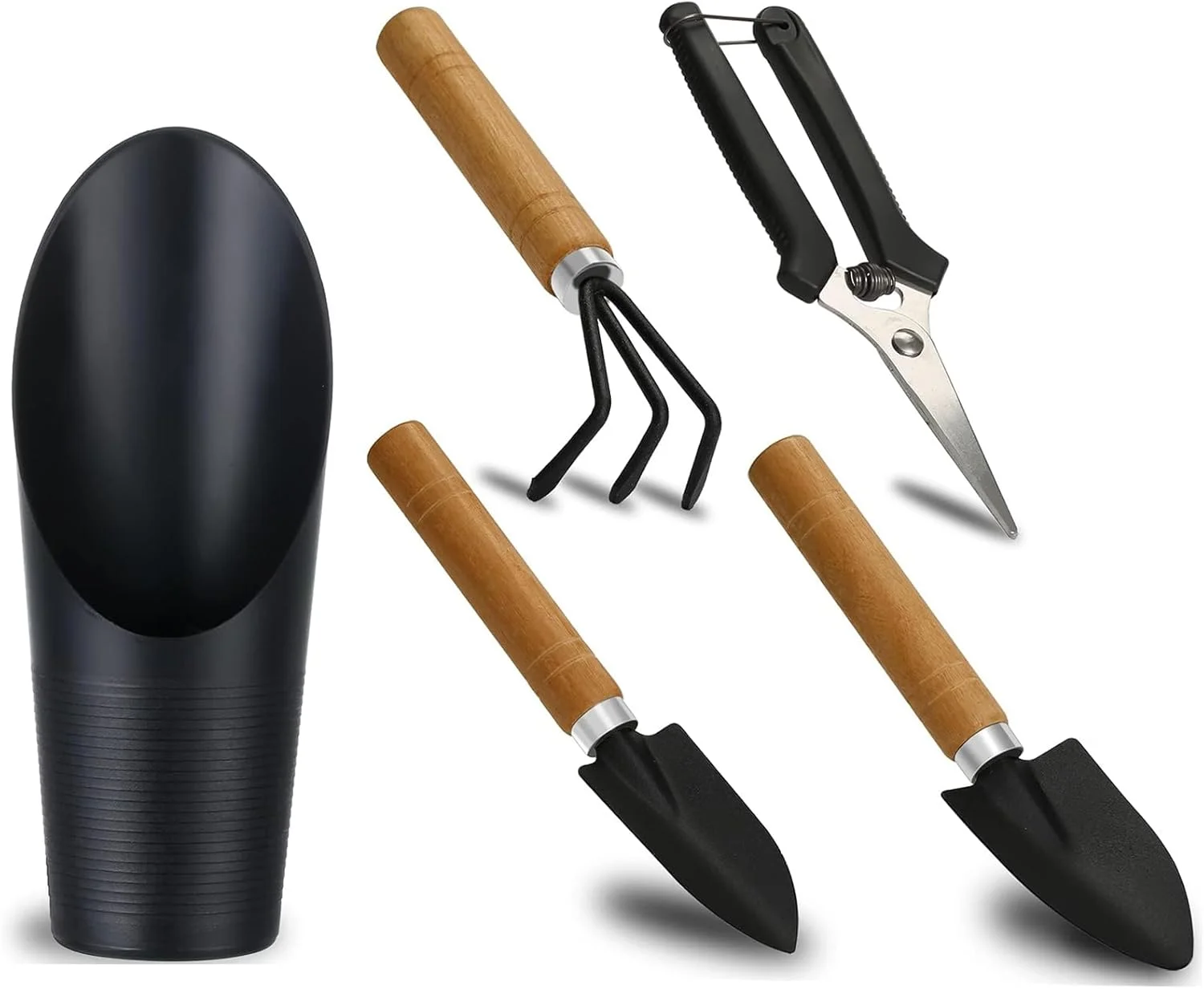 مجموعه ابزار باغبانی ساکولنت Emapoy، مجموعه 5 عددی، ابزار کوچک باغبانی، قیچی باغبانی، لوازم جانبی گیاهان، کیت ابزار دستی باغبانی برای خاک نهال