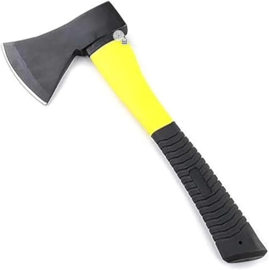 تبر باغبانی BOSS LIFE STYLE، تبر دسته فایبرگلاس با روکش لاستیکی، تبر هیزم شکنی، تبر کمپینگ، تبر ایمنی 1 کیلوگرمی