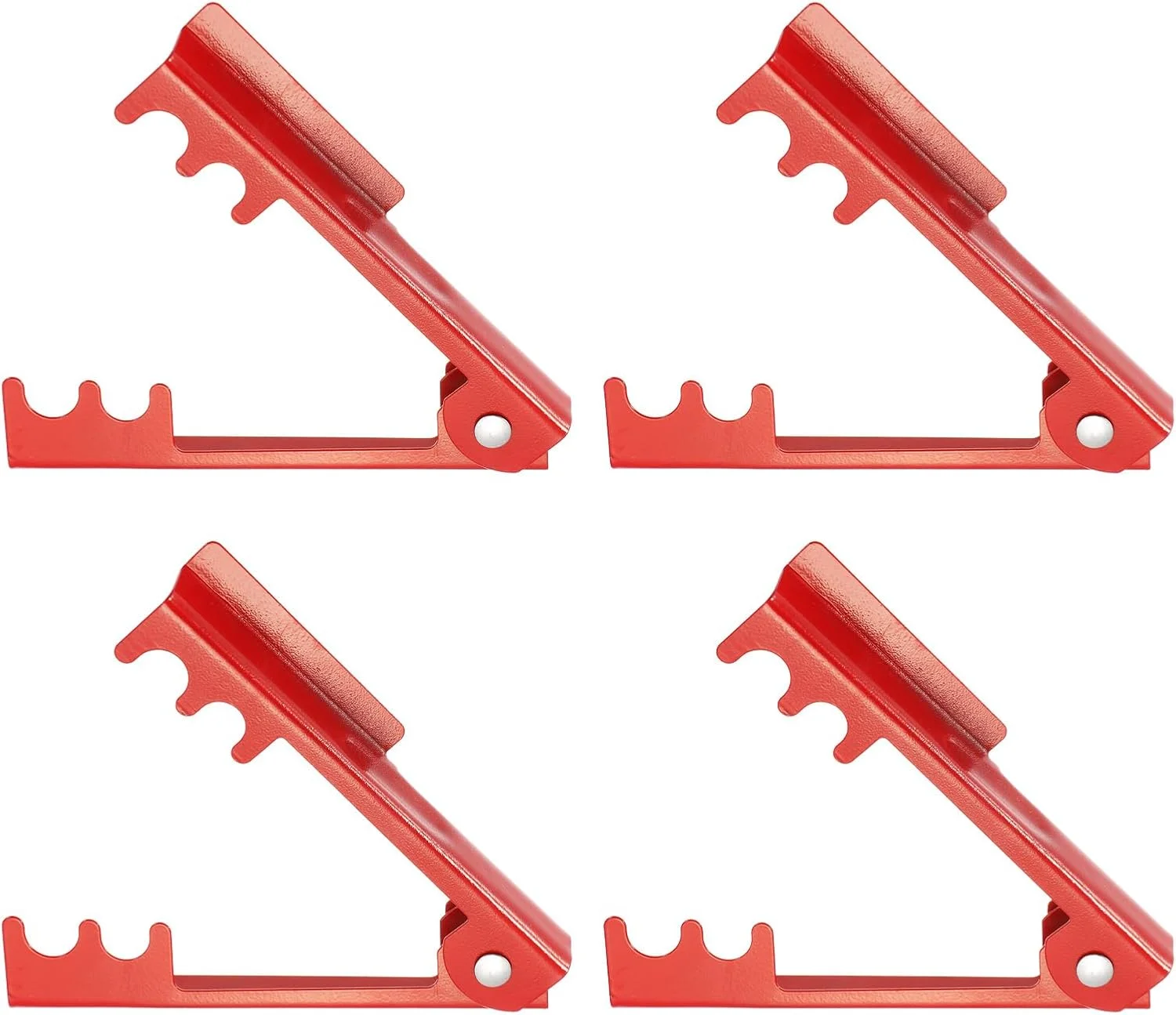 ابزار خارگیر گل رز هرفینگتون، بسته 4 عددی، 14 سانتی‌متری، فلزی، برای جدا کردن خار و برگ ساقه گل، مناسب باغبانی، گل فروشی و گل آرایی، قرمز