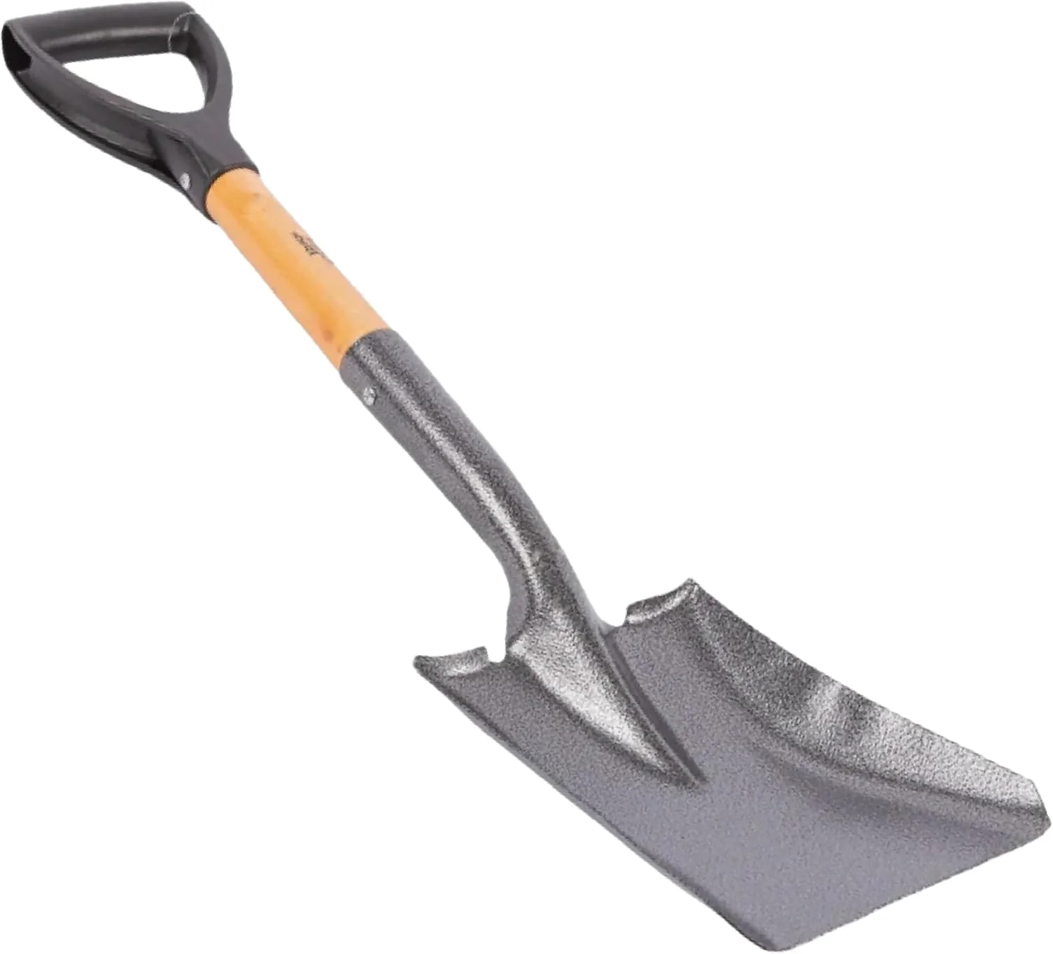 بیلچه با دسته چوبی - بیلچه کاشت گل با دسته چوبی - ابزار باغبانی بادوام برای کاشت (بیلچه مربعی)