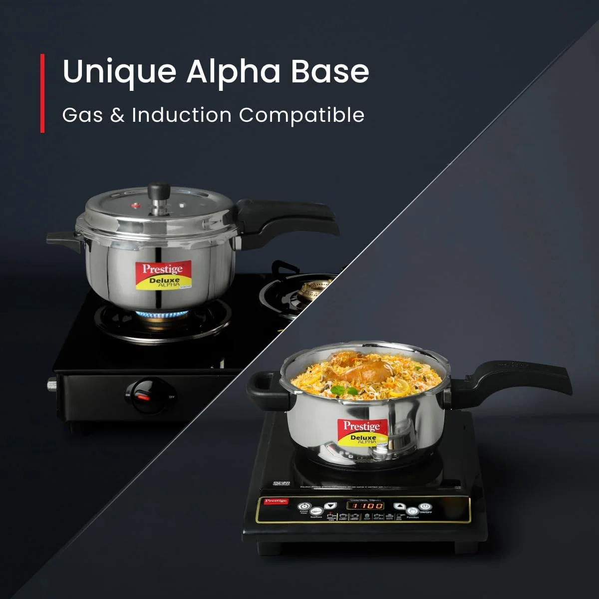 زودپز استیل ضد زنگ پرستیژ دلوکس آلفا سواچ مدل 3 لیتری | نقره ای زودپز استیل ضد زنگ پرستیژ دلوکس آلفا سواچ مدل 3 لیتری | نقره ای