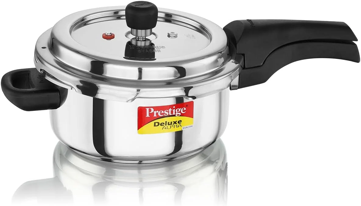 زودپز استیل ضد زنگ پرستیژ دلوکس آلفا سواچ مدل 3 لیتری | نقره ای زودپز استیل ضد زنگ پرستیژ دلوکس آلفا سواچ مدل 3 لیتری | نقره ای