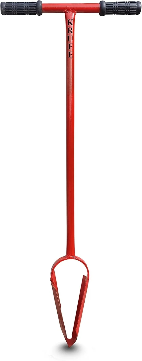 مته دستی چاله کن | اندازه مته 10 سانتیمتر | مناسب برای کاشت | قرمز | حفر دستی چاله حصار | مته خاک | برای کاشت درخت، نهال، گیاهان پوششی، شخم عمیق، حفر بذر