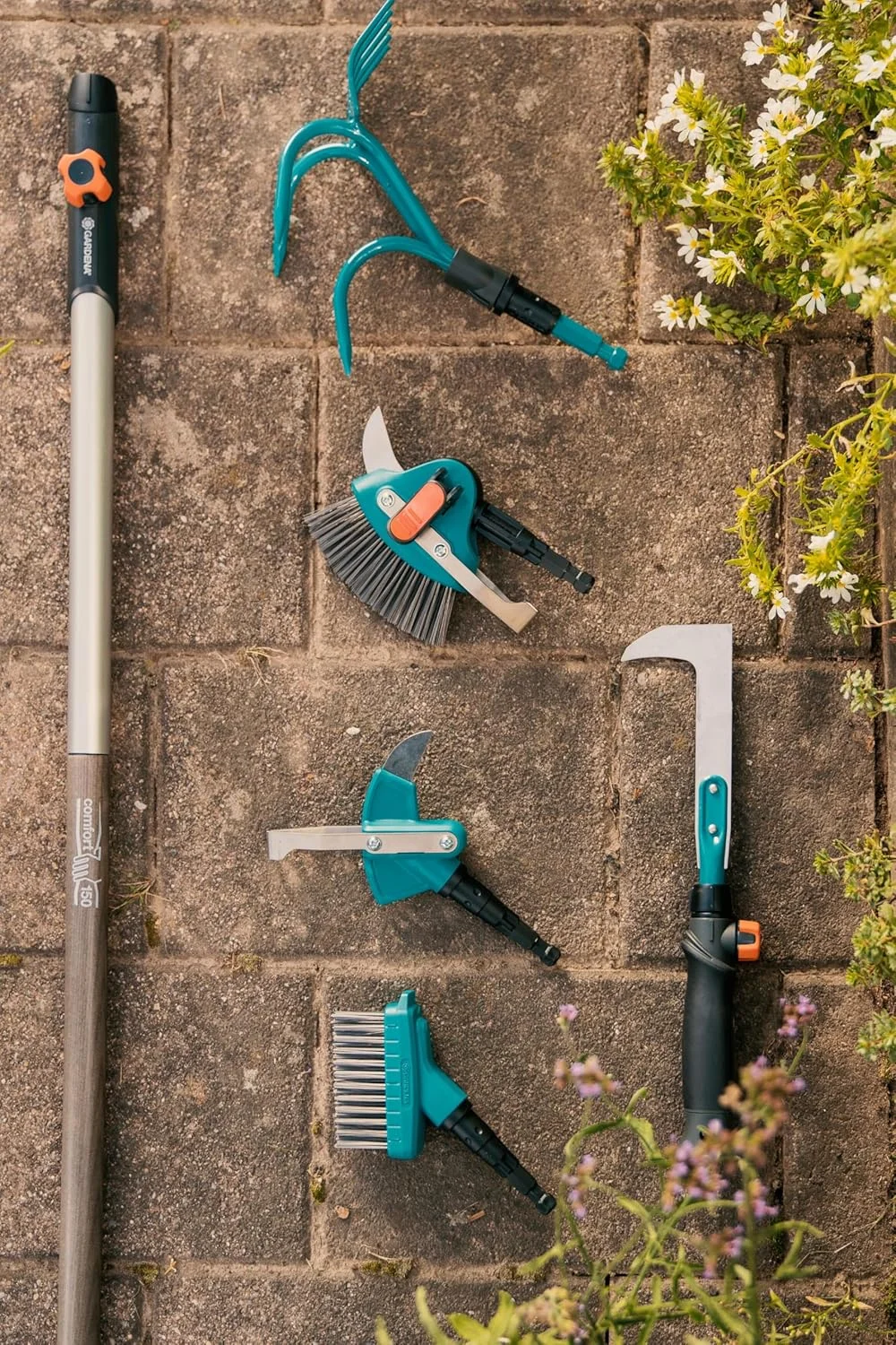 علفکش دوتایی پاسیو Gardena Combisystem، خاکستری/نارنجی علفکش دوتایی پاسیو Gardena Combisystem، خاکستری/نارنجی