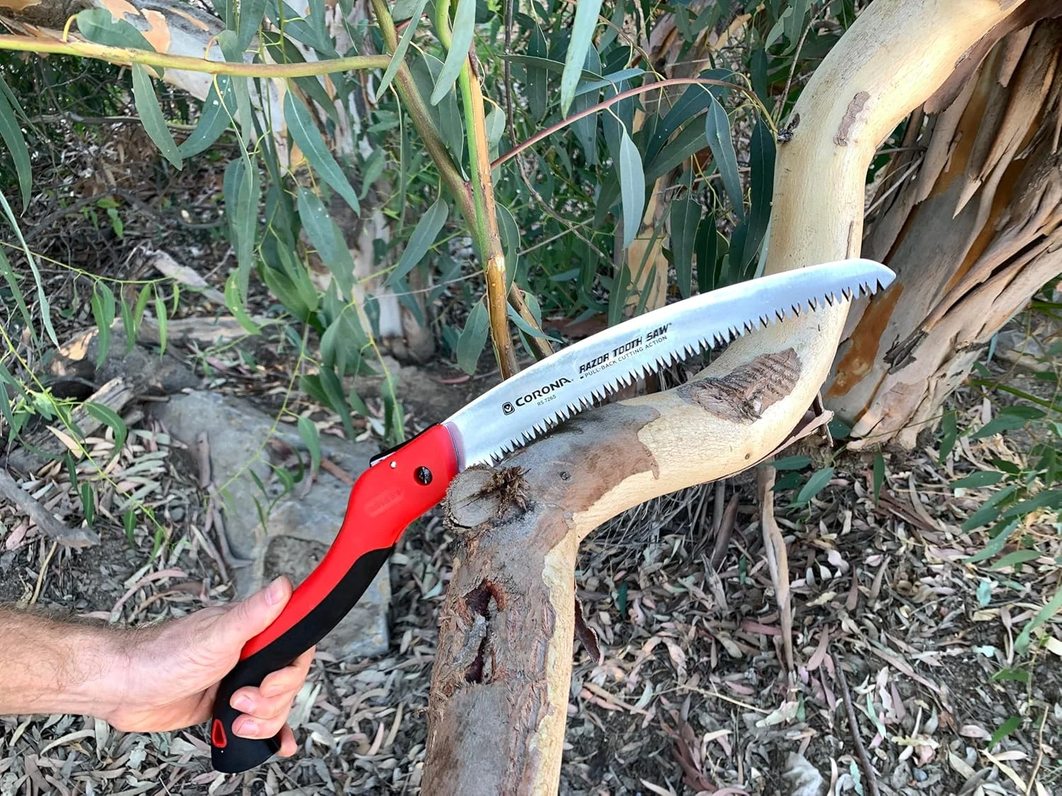 اره باغبانی تاشو دندانه تیغی کرونا مدل RS 7255، تیغه منحنی 8 اینچی