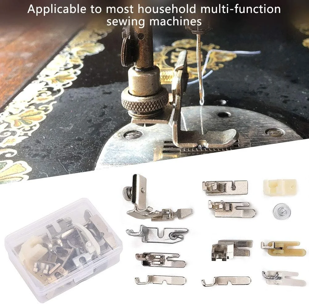 ست پایه های چرخ خیاطی سوراندی، 11 قطعه جانبی برای چرخ خیاطی های چند منظوره خانگی و قدیمی، لوازم ضروری خیاطی ست پایه های چرخ خیاطی سوراندی، 11 قطعه جانبی برای چرخ خیاطی های چند منظوره خانگی و قدیمی، لوازم ضروری خیاطی