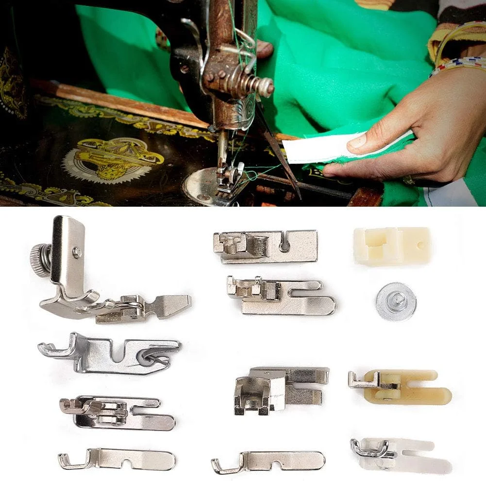 ست پایه های چرخ خیاطی سوراندی، 11 قطعه جانبی برای چرخ خیاطی های چند منظوره خانگی و قدیمی، لوازم ضروری خیاطی ست پایه های چرخ خیاطی سوراندی، 11 قطعه جانبی برای چرخ خیاطی های چند منظوره خانگی و قدیمی، لوازم ضروری خیاطی