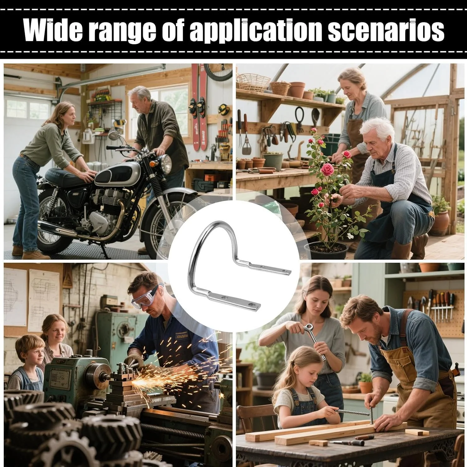 نگهدارنده چکش | حلقه جایگزین نگهدارنده چکش U شکل | لوازم جانبی باغبانی برای ابزار نجاری، ساخت و ساز، سقف کاری، برق کاران و نجاران نگهدارنده چکش | حلقه جایگزین نگهدارنده چکش U شکل | لوازم جانبی باغبانی برای ابزار نجاری، ساخت و ساز، سقف کاری، برق کاران و نجاران