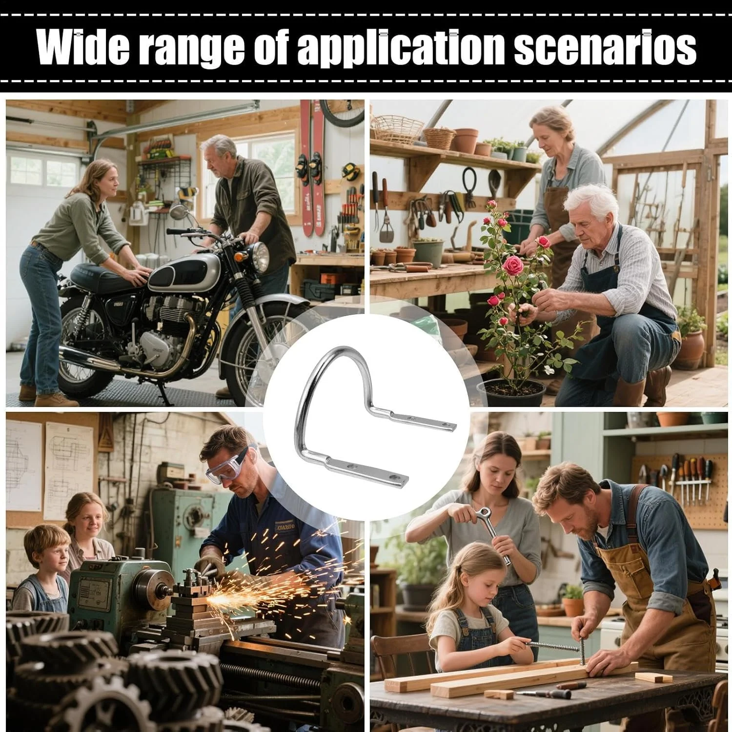 حلقه نگهدارنده چکش - حلقه نگهدارنده تبر U شکل برای کمربند کار | لوازم جانبی باغبانی برای ابزار، نجاری، ساخت و ساز، سقف کاری، برق کارها، نجارها حلقه نگهدارنده چکش - حلقه نگهدارنده تبر U شکل برای کمربند کار | لوازم جانبی باغبانی برای ابزار، نجاری، ساخت و ساز، سقف کاری، برق کارها، نجارها