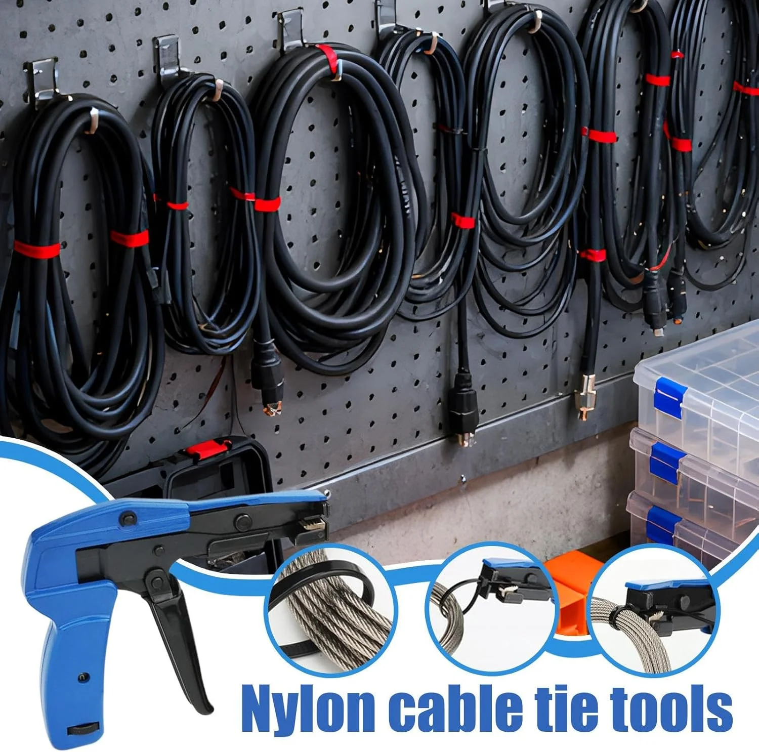 ابزار بست کمربندی، ابزار بستن و برش بست کمربندی با دسته، سفت کننده ارگونومیک برای باغبانی، مرکز داده، خودرو، لوازم الکترونیکی، تجهیزات خودرو، تکنسین های خانه و برقکاران