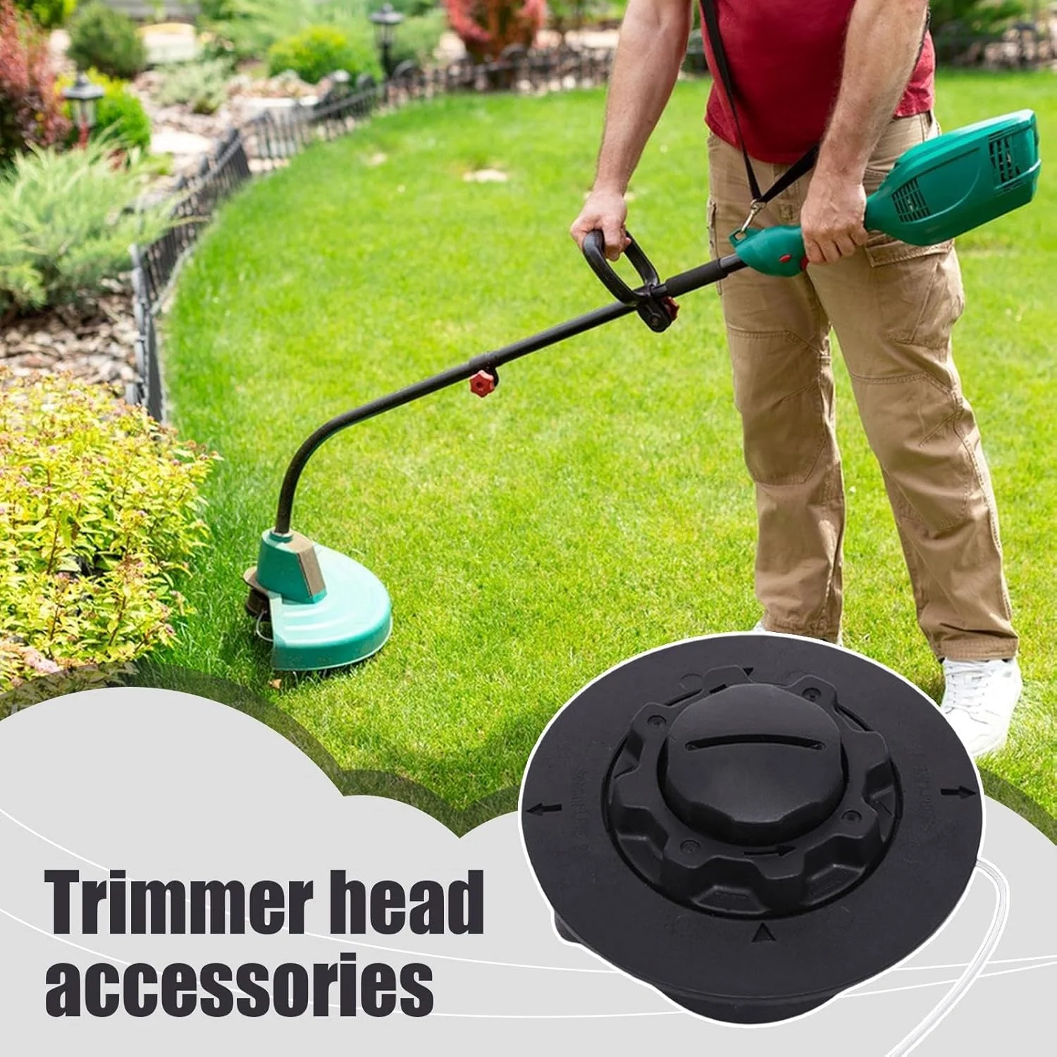 سری علف زن، قطعات تعویضی علف زن، ابزار رشته ای لبه زن نایلونی برای باغبانی محوطه سازی و پاکسازی حرفه ای