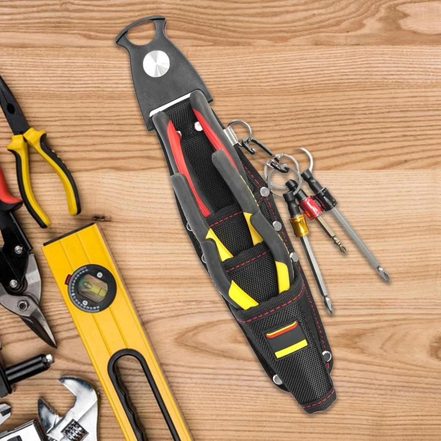 کیف ابزار کمری، کیف مکانیکی مقاوم در برابر آب - کیف ابزار کوچک مقاوم در برابر سایش برای مردان، زنان، نجاری، برق کاری، لوله کشی، باغبانی، مکانیکی، پیاده روی، شکار، ماهیگیری، مصارف خانگی