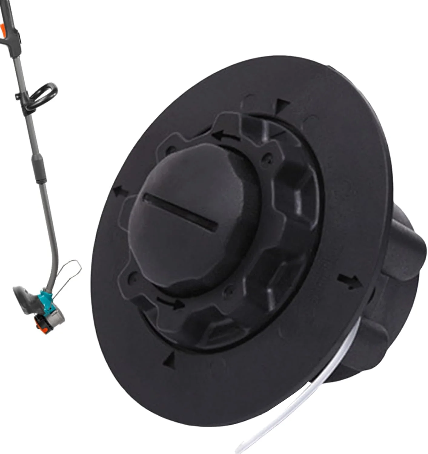 سر هرس چمن زن، نخ هرس چمن - ابزار نخ لبه زن نایلونی برای محوطه سازی، باغبانی و پاکسازی حرفه ای