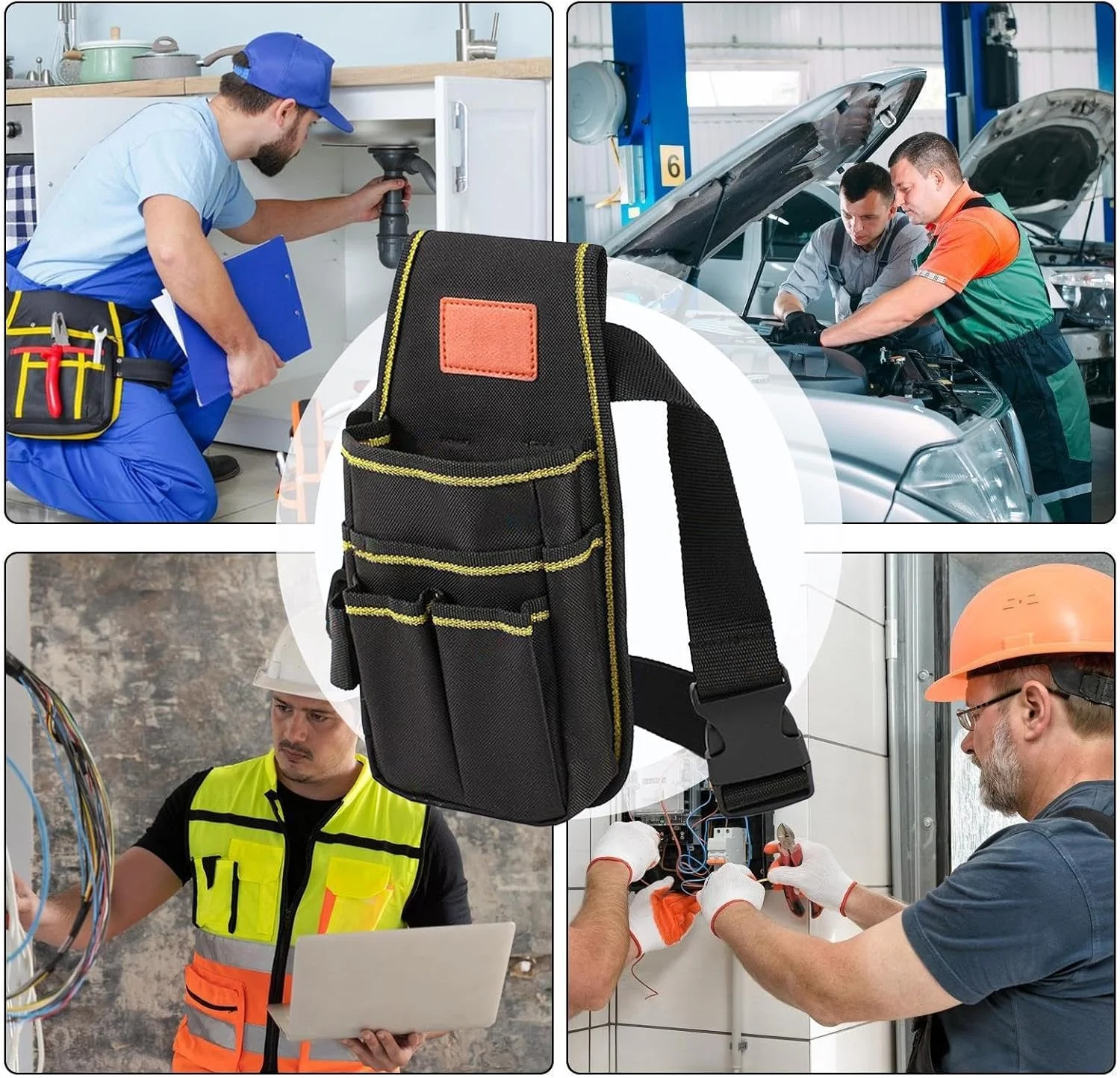 کمربند ابزار مردانه | سازمان دهنده آچار پیچ گوشتی | کمربند ابزار ضد آب برای لوله کشی، ماهیگیری، ساخت و ساز، نجاری خانگی، برقکاری و باغبانی کمربند ابزار مردانه | سازمان دهنده آچار پیچ گوشتی | کمربند ابزار ضد آب برای لوله کشی، ماهیگیری، ساخت و ساز، نجاری خانگی، برقکاری و باغبانی