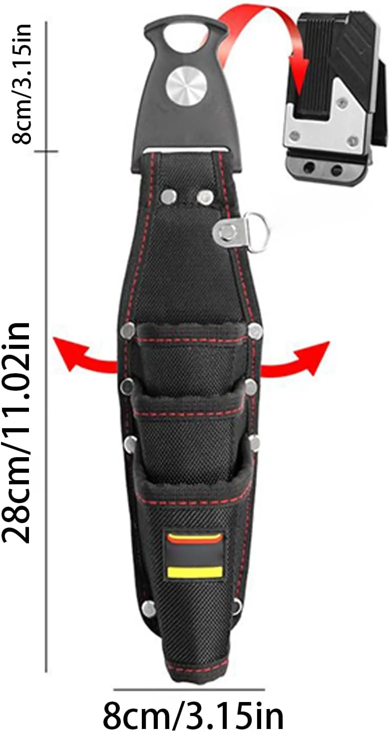 کیف ابزار کمری، کیف مکانیکی مقاوم در برابر آب - کیف ابزار کوچک مقاوم در برابر سایش برای مردان، زنان، نجاری، برق کاری، لوله کشی، باغبانی، مکانیکی، پیاده روی، شکار، ماهیگیری، مصارف خانگی