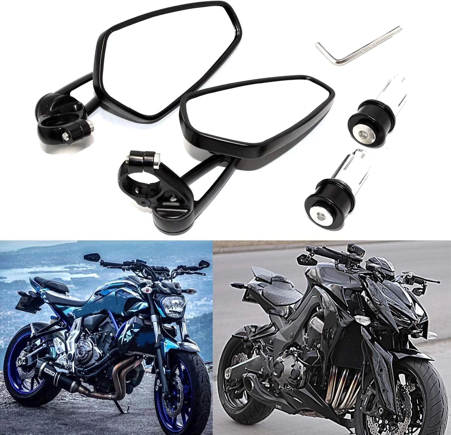 آینه های موتور سیکلت KASTWAVE، آینه های فرمان، آینه های دید عقب جانبی CNC، بازتابنده های فرمان، آینه های معکوس سازگار با هوندا گروم، یاماها، کاوازاکی، دوکاتی، سوزوکی و اکثر موتورسیکلت ها آینه های موتور سیکلت KASTWAVE، آینه های فرمان، آینه های دید عقب جانبی CNC، بازتابنده های فرمان، آینه های معکوس سازگار با هوندا گروم، یاماها، کاوازاکی، دوکاتی، سوزوکی و اکثر موتورسیکلت ها