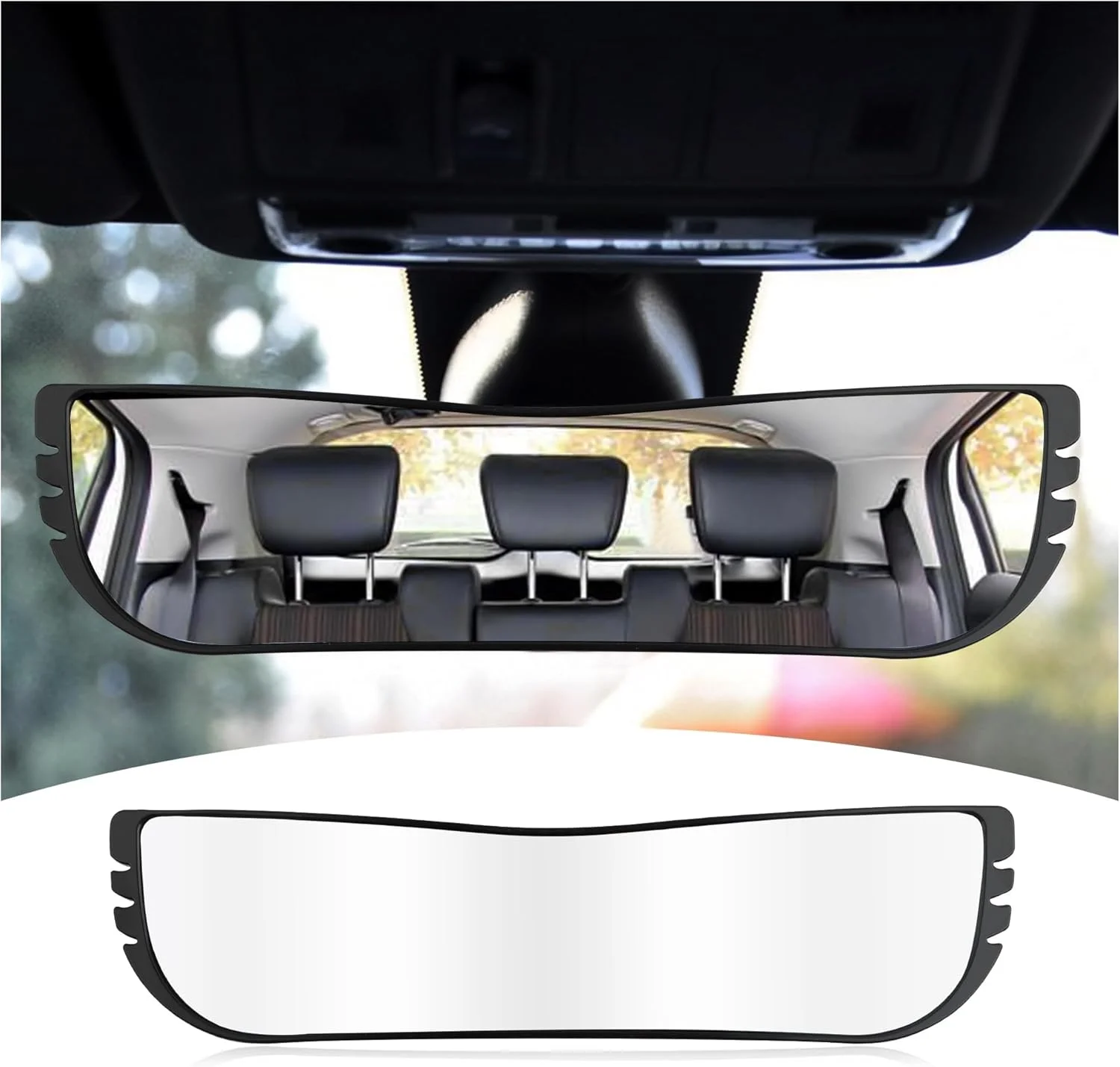 آینه دید عقب خودرو با زاویه دید گسترده، آینه بزرگ داخل خودرو برای کاهش نقاط کور، سازگار با اکثر خودروها، کامیون ها و وسایل نقلیه، نصب آسان لوازم جانبی خودرو آینه دید عقب خودرو با زاویه دید گسترده، آینه بزرگ داخل خودرو برای کاهش نقاط کور، سازگار با اکثر خودروها، کامیون ها و وسایل نقلیه، نصب آسان لوازم جانبی خودرو