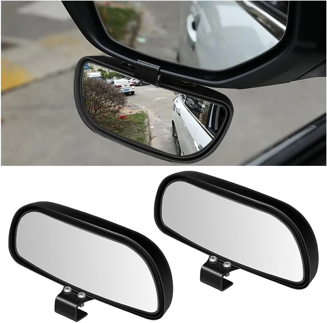 آینه نقطه کور خودرو، آینه های دید عقب محدب بدون قاب شیشه ای HD، لوازم جانبی بیرونی، آینه دید جانبی نقطه کور بیرونی خودرو با زاویه دید عریض قابل تنظیم، جهانی برای SUV، سدان، کامیون (2 عدد، مشکی) آینه نقطه کور خودرو، آینه های دید عقب محدب بدون قاب شیشه ای HD، لوازم جانبی بیرونی، آینه دید جانبی نقطه کور بیرونی خودرو با زاویه دید عریض قابل تنظیم، جهانی برای SUV، سدان، کامیون (2 عدد، مشکی)