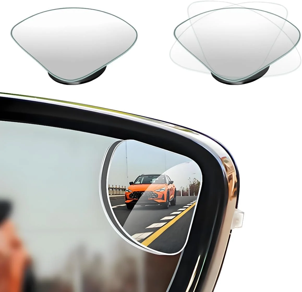 آینه نقطه کور خودرو، شیشه HD محدب فن شکل با قابلیت چرخش 360 درجه، آینه جانبی با زاویه دید گسترده، آینه نقطه کور بدون قاب خودرو با چسب خودکار برای تصویر بزرگتر و ایمنی ترافیک (2 عدد) آینه نقطه کور خودرو، شیشه HD محدب فن شکل با قابلیت چرخش 360 درجه، آینه جانبی با زاویه دید گسترده، آینه نقطه کور بدون قاب خودرو با چسب خودکار برای تصویر بزرگتر و ایمنی ترافیک (2 عدد)