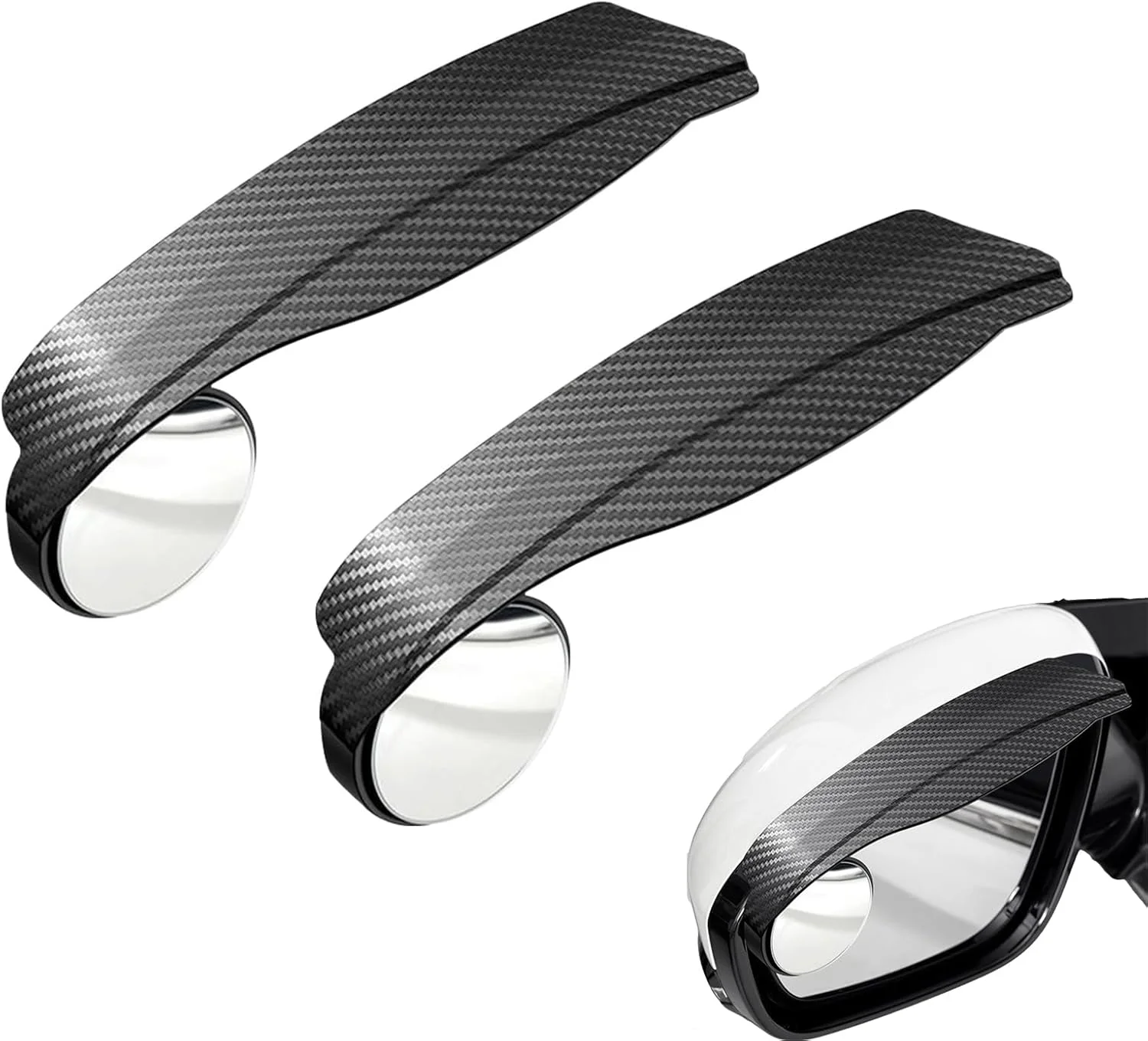 آینه نقطه کور خودرو KASTWAVE، آینه نقطه کور با محافظ باران آینه جانبی، کیت روکش آینه جانبی فیبر کربنی 2 در 1، زاویه دید گسترده قابل تنظیم، آینه عقب نقطه کور با زاویه دید گسترده خودرو آینه نقطه کور خودرو KASTWAVE، آینه نقطه کور با محافظ باران آینه جانبی، کیت روکش آینه جانبی فیبر کربنی 2 در 1، زاویه دید گسترده قابل تنظیم، آینه عقب نقطه کور با زاویه دید گسترده خودرو