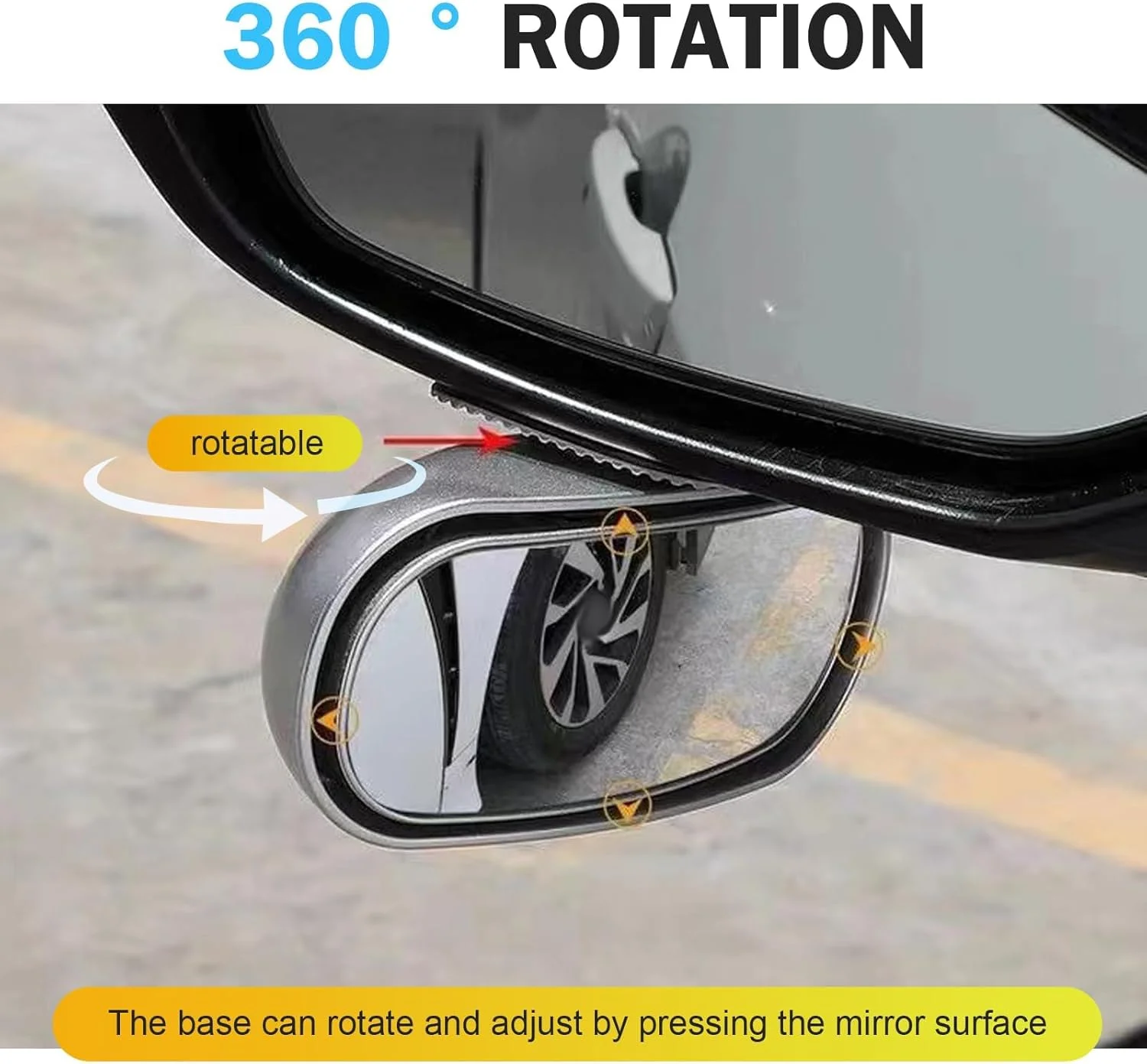 آینه نقطه کور خودرو، آینه مستطیلی دید عقب شیشه HD با زاویه دید گسترده، لوازم جانبی کمکی دید عقب داخلی، شیشه HD با زاویه دید گسترده، برای خودرو کامیون SUV RV (سفید) آینه نقطه کور خودرو، آینه مستطیلی دید عقب شیشه HD با زاویه دید گسترده، لوازم جانبی کمکی دید عقب داخلی، شیشه HD با زاویه دید گسترده، برای خودرو کامیون SUV RV (سفید)