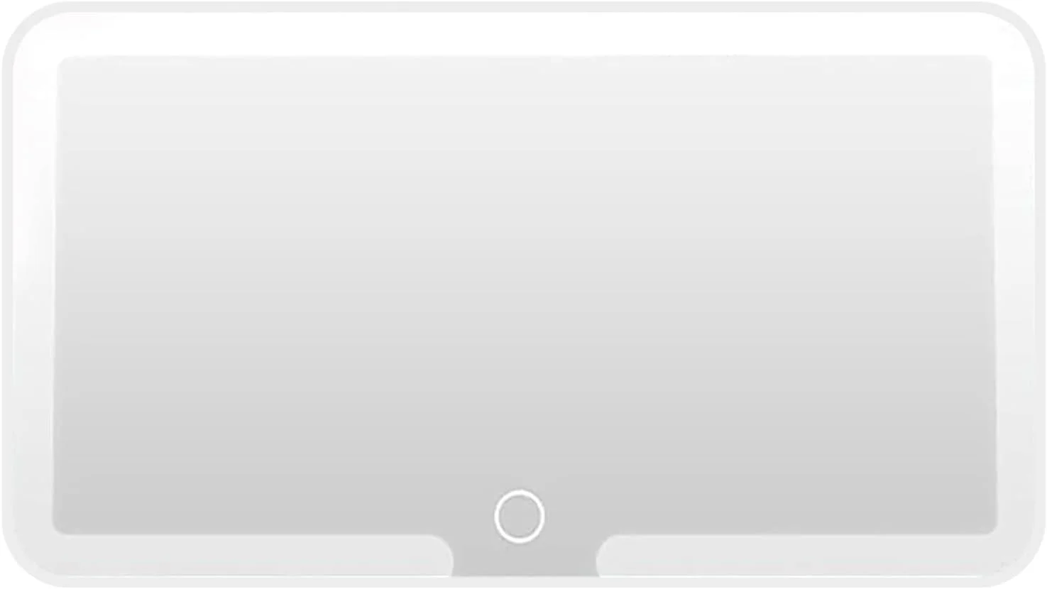 آینه آرایشی آفتابگیر خودرو برای بانوان، آینه آرایشی شارژی با 3 حالت نور و 42 LED، آینه دید عقب با قابلیت تنظیم نور، مناسب برای خودرو و SUV (سفید)