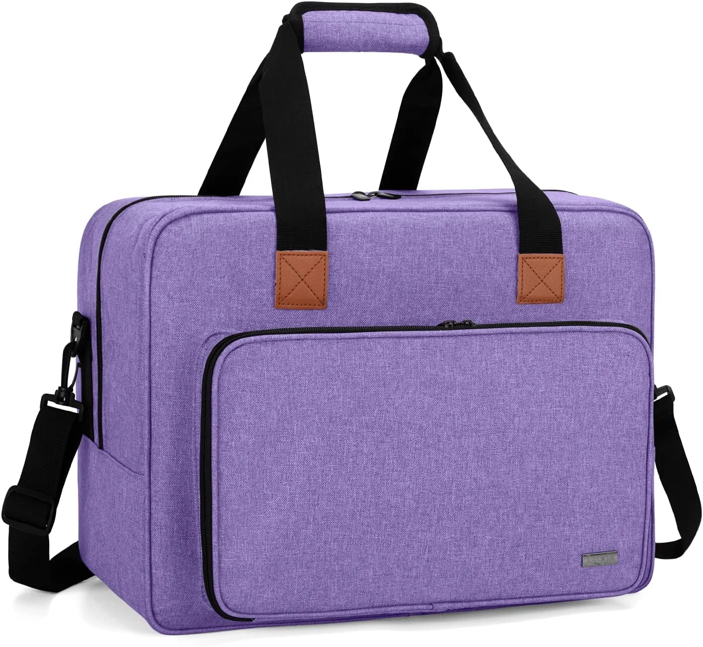 کیف حمل چرخ خیاطی LUXJA، کیف دستی قابل حمل سازگار با اکثر چرخ خیاطی های Singer، Brother و لوازم جانبی اضافی خیاطی