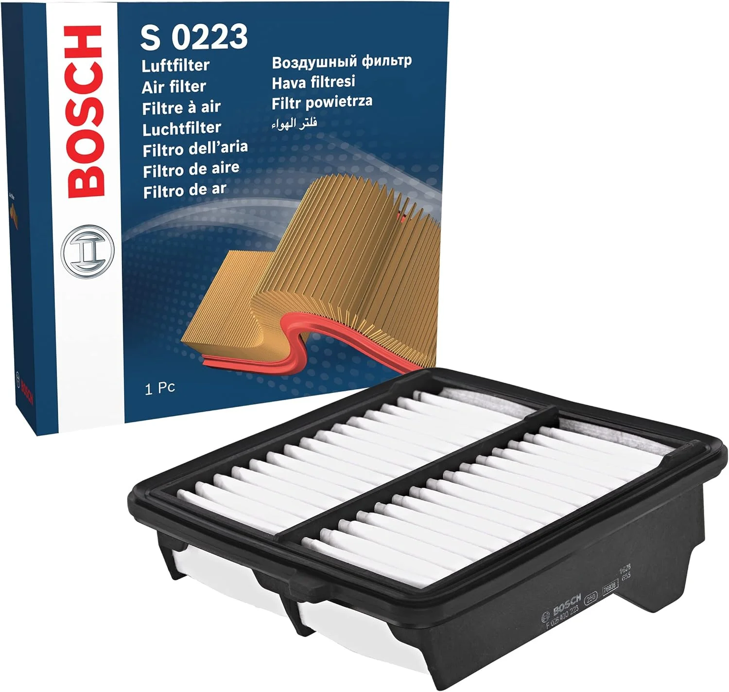 فیلتر هوای خودرو بوش مدل S0223 فیلتر هوای خودرو بوش مدل S0223