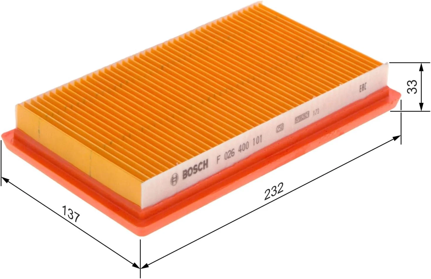فیلتر هوای خودرو بوش مدل S0101 فیلتر هوای خودرو بوش مدل S0101