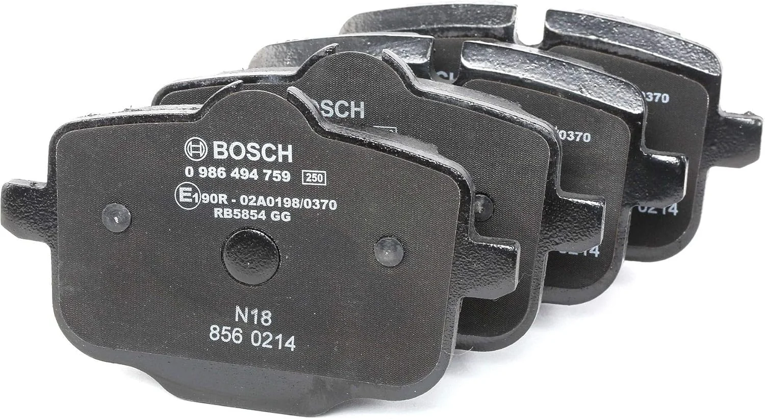 لنت ترمز عقب خودرو بوش BP1933 - کیفیت بوش - کاهش صدا و گرد و غبار - دارای گواهینامه ECE-R90 - بدون مس - 1 ست 4 لنت - به همراه لوازم جانبی