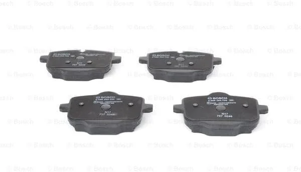 لنت ترمز عقب خودرو بوش BP1933 - کیفیت بوش - کاهش صدا و گرد و غبار - دارای گواهینامه ECE-R90 - بدون مس - 1 ست 4 لنت - به همراه لوازم جانبی