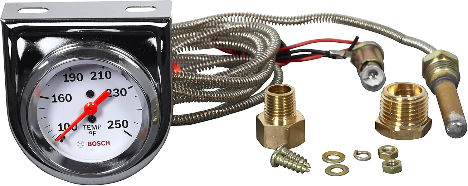 نشانگر دمای آب/روغن مکانیکی 2 اینچی بوش مدل Style Line (صفحه سفید، قاب کرومی) نشانگر دمای آب/روغن مکانیکی 2 اینچی بوش مدل Style Line (صفحه سفید، قاب کرومی)