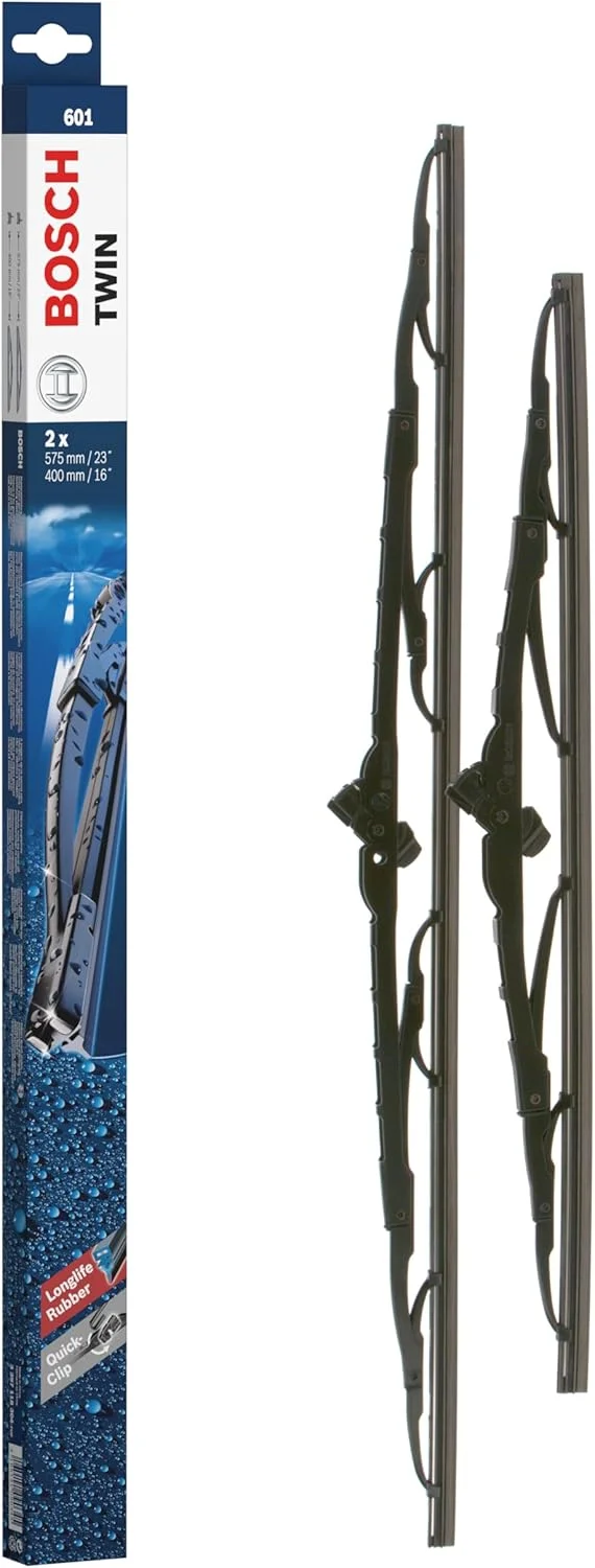 تیغه برف پاک کن دوقلو بوش 601، طول: 575mm/400mm - مجموعه تیغه های برف پاک کن جلو