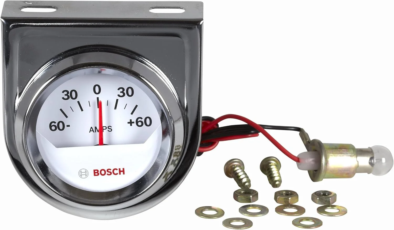 آمپرمتر 2 اینچی بوش آکترون مدل SP0F000058 (صفحه سفید، قاب کرومی) آمپرمتر 2 اینچی بوش آکترون مدل SP0F000058 (صفحه سفید، قاب کرومی)