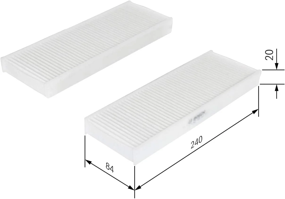 فیلتر کابین استاندارد بوش M5033 فیلتر کابین استاندارد بوش M5033