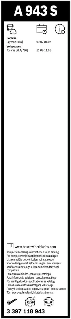 تیغه برف پاک کن بوش مدل A943S Aerotwin