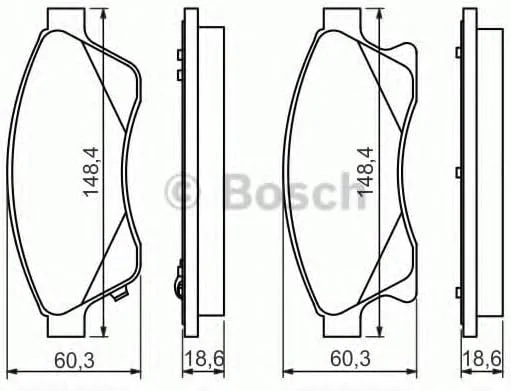 لنت ترمز Bosch 0986494433