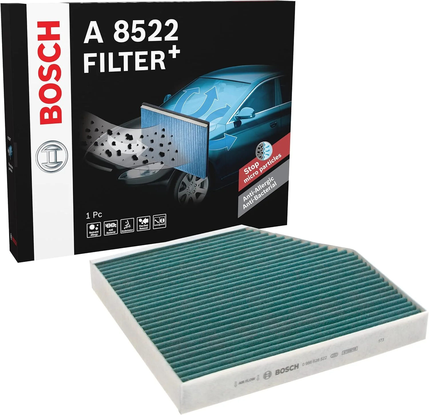 فیلتر کابین Bosch A8522 - فیلتر پلاس فیلتر کابین Bosch A8522 - فیلتر پلاس