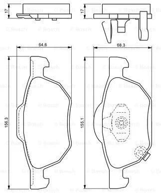 لنت ترمز بوش 0986494135
