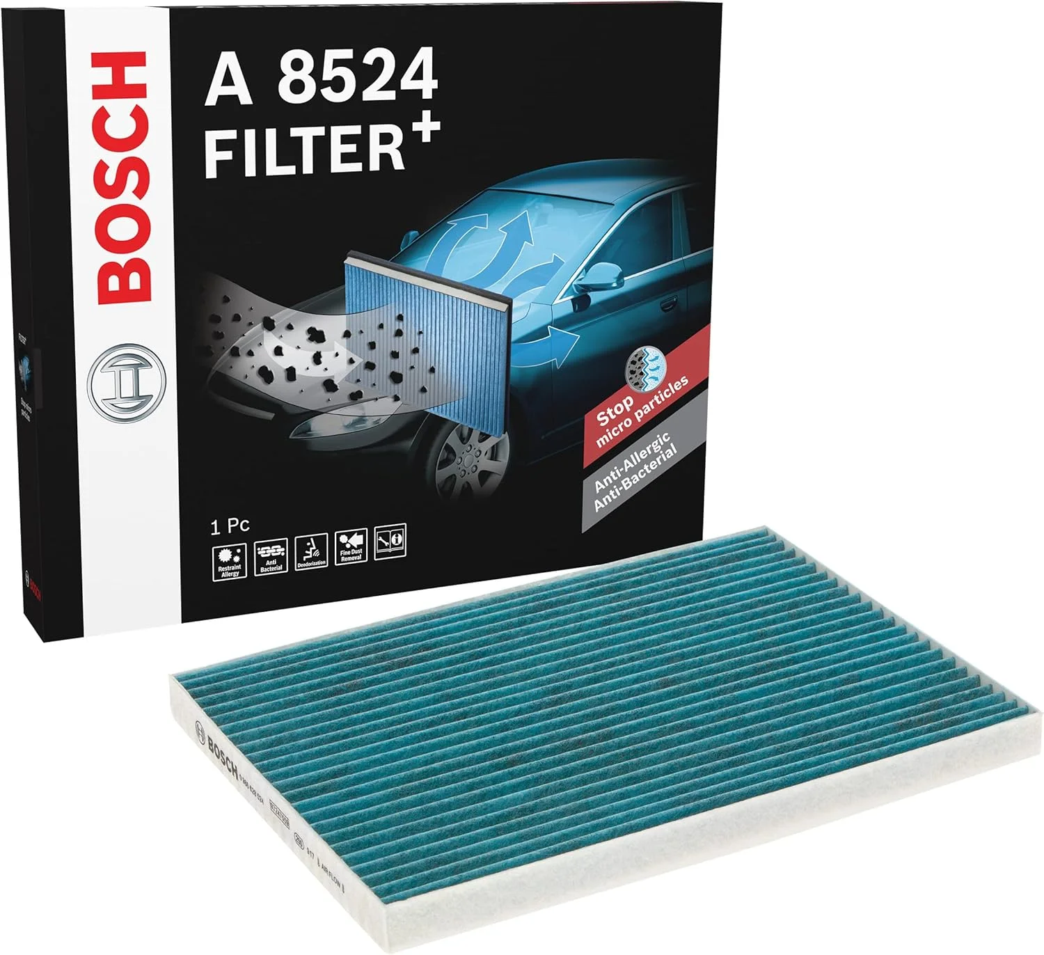 فیلتر کابین بوش A8524 - فیلتر پلاس