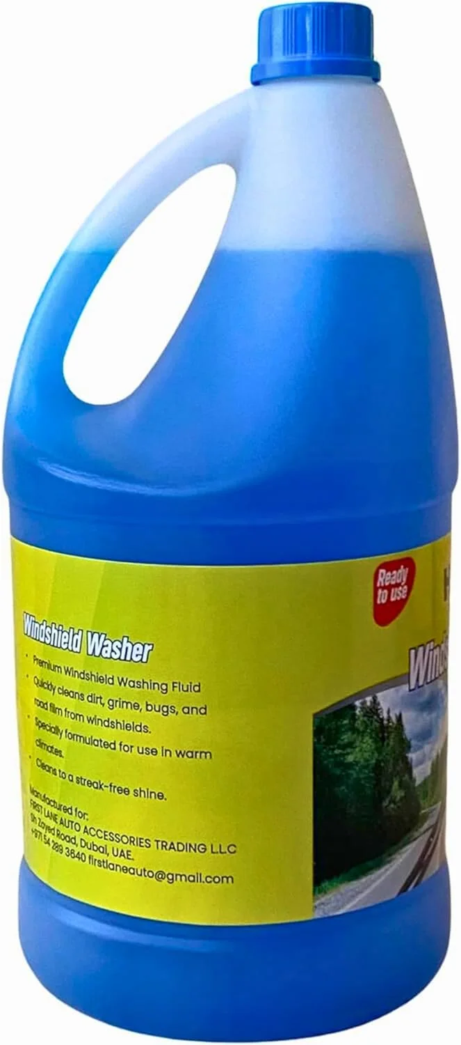 مایع شیشه شوی آماده مصرف، تمیز کننده شیشه خودرو، تمیز کننده شیشه اتومبیل، شوینده خودرو، تمیز کننده شیشه جلوی خودرو، 3.78 لیتر برای شستشوی شیشه جلو، از قبل رقیق شده