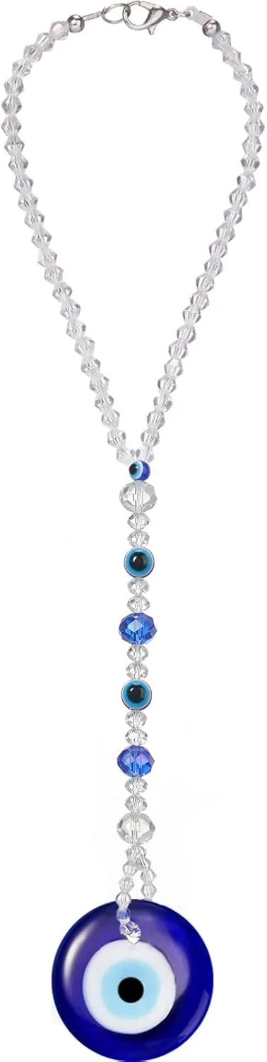 آویز تزئینی چشم نظر فریندا برای خودرو، آویز چشم آبی برای آینه عقب، دکور مهره‌ای چشم نظر، لوازم جانبی خودرو چشم نظر، آویز چشم نظر برای پنجره، قاب درب خودرو، بالکن (سبک کلاسیک)