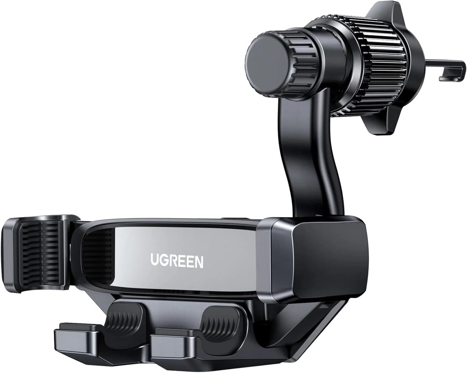 نگهدارنده گوشی موبایل UGREEN برای خودرو، [بازوی چرخشی 360 درجه برای دریچه هوا]، قفل خودکار یک دستی، نگهدارنده موبایل قلاب فلزی، مناسب برای آیفون ایر/17/16/15/14، سامسونگ S25/24/23/Z Flip، لوازم جانبی گوشی های هوشمند 4.7-7.2 اینچی