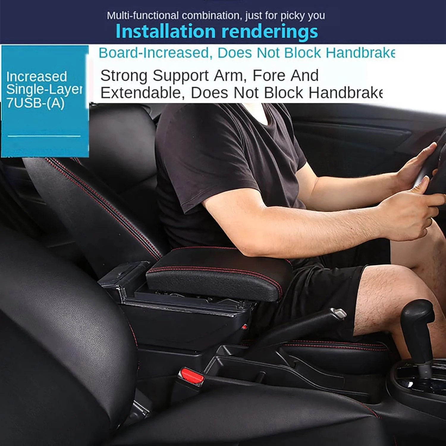 جعبه زیر آرنجی خودرو مناسب برای نیسان سانی میکرا K13 مدل 2011-2016، جعبه ذخیره سازی مرکزی، لوازم جانبی اصلاح جعبه زیر آرنجی خودرو مناسب برای نیسان سانی میکرا K13 مدل 2011-2016، جعبه ذخیره سازی مرکزی، لوازم جانبی اصلاح