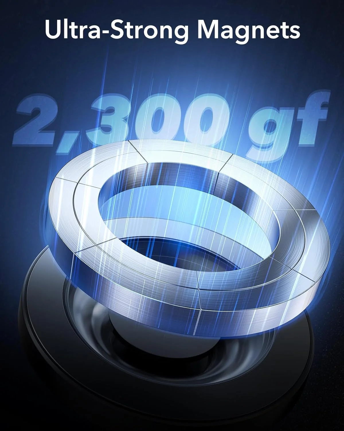 پایه نگهدارنده گوشی مغناطیسی خودرو ESR سازگار با MagSafe، دریچه هوا/داشبورد، مناسب برای آیفون 17/16/S25/Google Pixel 10 و تمام گوشی‌های هوشمند (شامل 2 حلقه فلزی)، شارژ پشتیبانی نمی‌شود