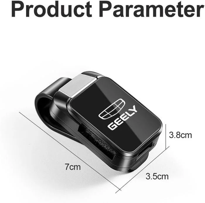 نگهدارنده عینک آفتابی برای آفتابگیر خودرو، لوازم جانبی جیلی 2025، لوازم جانبی داخلی خودرو (مشکی)