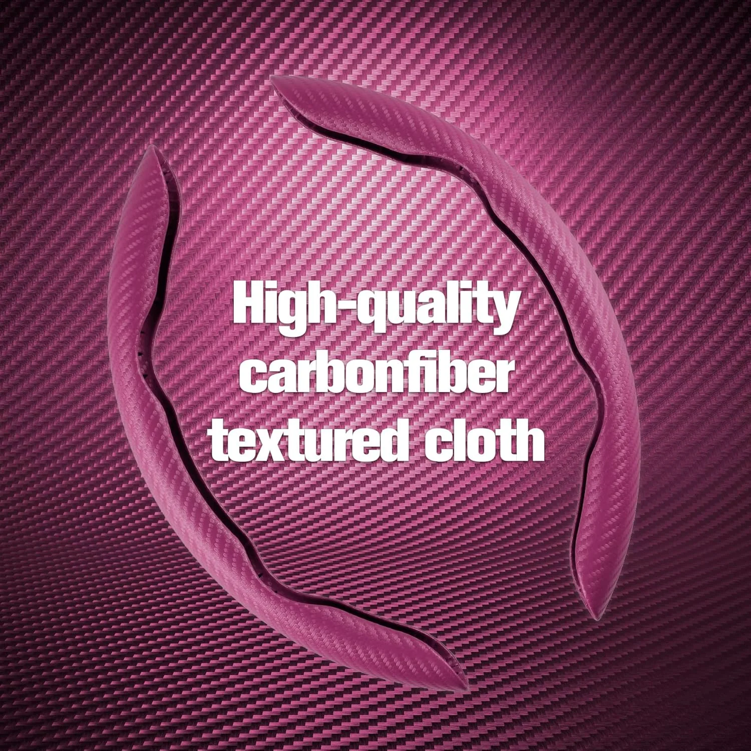 روکش فرمان خودرو Amiss با طرح فیبر کربن ضد لغزش، محافظ فرمان بخش بندی شده، روکش فرمان پروانه ای، محافظ جهانی روکش فرمان خودرو 99%، لوازم جانبی داخلی خودرو (صورتی) روکش فرمان خودرو Amiss با طرح فیبر کربن ضد لغزش، محافظ فرمان بخش بندی شده، روکش فرمان پروانه ای، محافظ جهانی روکش فرمان خودرو 99%، لوازم جانبی داخلی خودرو (صورتی)