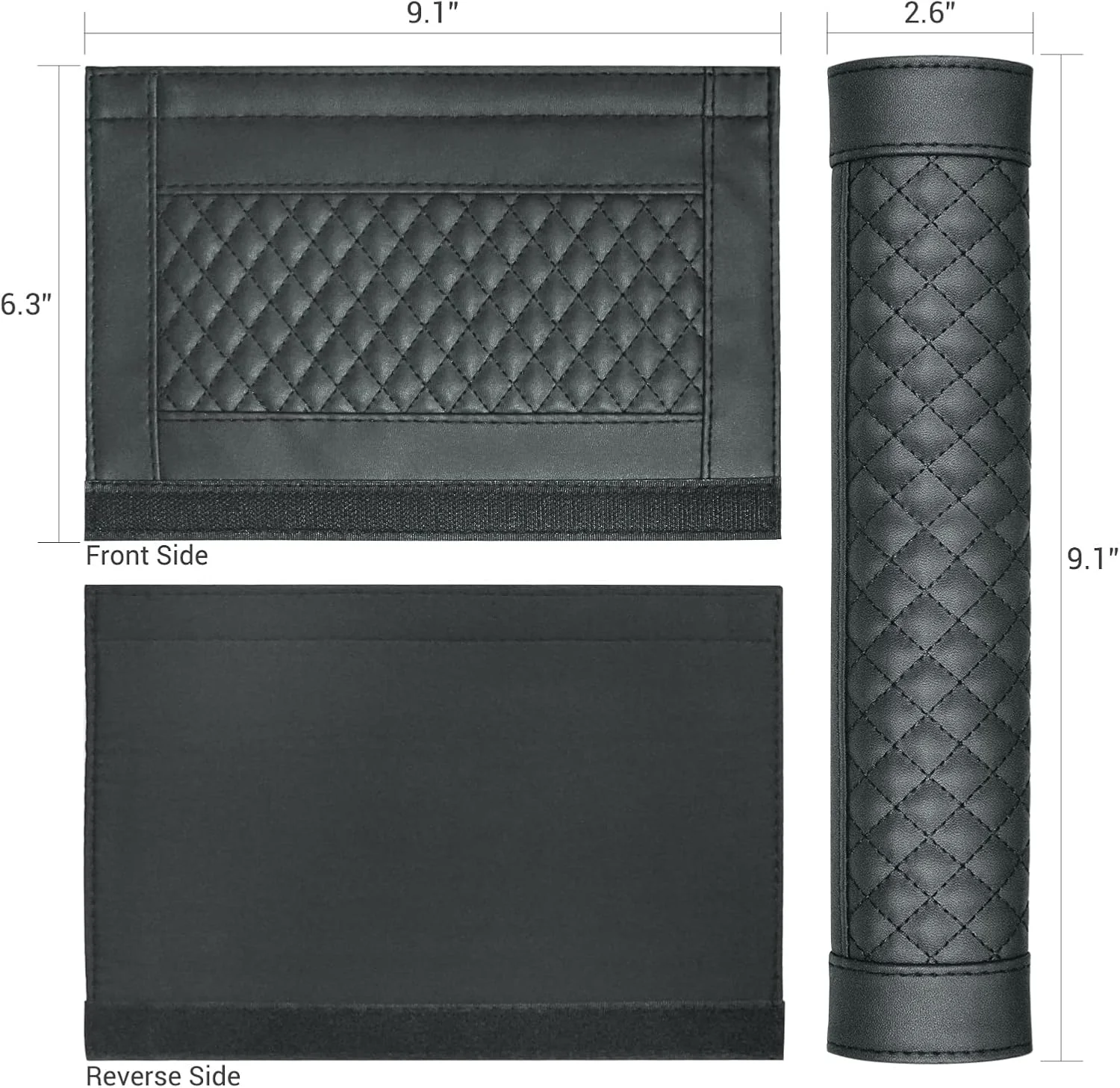 محافظ کمربند ایمنی چرمی نرم Cxviivo، بسته 2 عددی روکش کمربند ایمنی برای بزرگسالان، جوانان، کودکان و بانوان - پد بند صندلی خودرو برای محافظت از گردن و شانه شما برای رانندگی راحت تر محافظ کمربند ایمنی چرمی نرم Cxviivo، بسته 2 عددی روکش کمربند ایمنی برای بزرگسالان، جوانان، کودکان و بانوان - پد بند صندلی خودرو برای محافظت از گردن و شانه شما برای رانندگی راحت تر