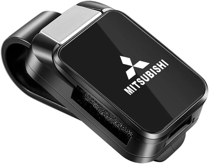 نگهدارنده عینک آفتابی برای آفتابگیر خودرو، لوازم جانبی میتسوبیشی 2025، لوازم جانبی داخلی خودرو (مشکی)